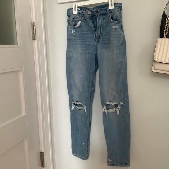 American Eagle Outfitters Denim - Light wash mom jeans from American eagle